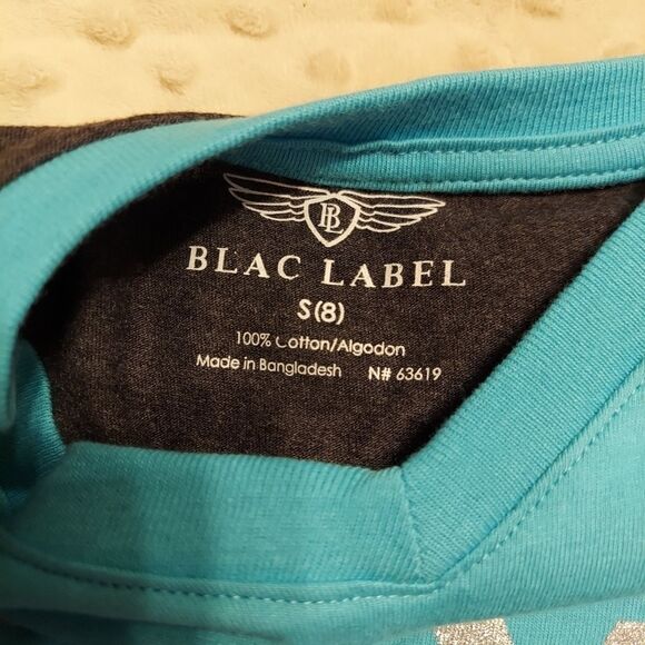 Blac Label New with tags tee Size 8 Teal and blac - Picture 7 of 7